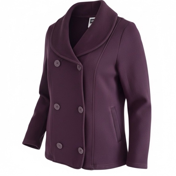The North Face Women's Angelique Plum Pea Coat Size M - Picture 5 of 12